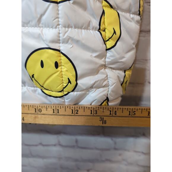 GAP X Smiley Puffer Tote Bag Limited Edition Zip Top - Picture 15 of 16